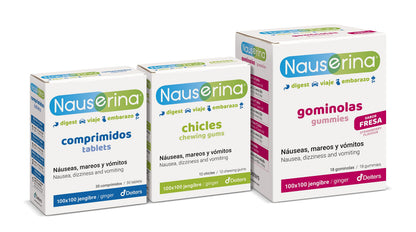 DEITERS - Nauserina Jengibre en 30 Cápsulas, Complemento Alimenticio, Pastillas para Embarazadas, Anti-mareo, Digestivas