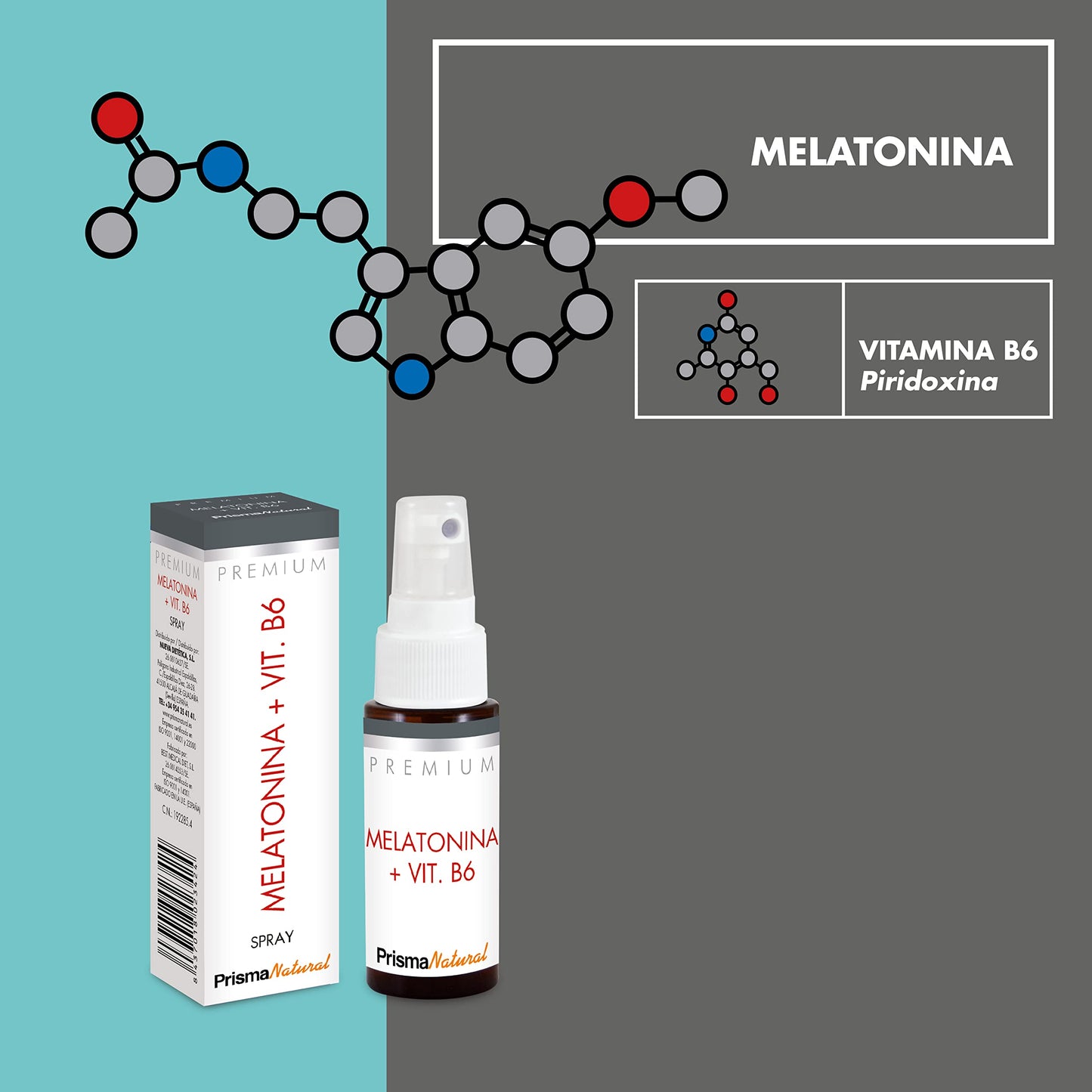 Prisma Natural Melatonina + Vit B6 Spray - 50 ml