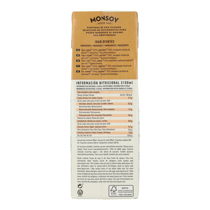 Monsoy Bebida DE Avena+ALMENDRAS Bio 1 L, Estándar, Único