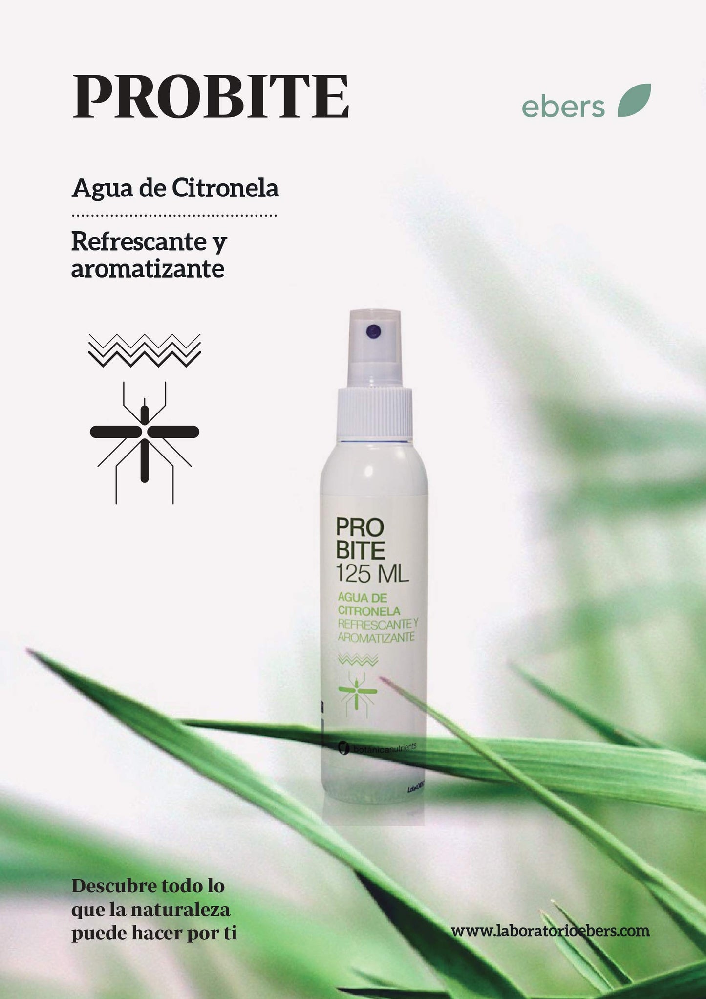 Ebers Probite Agua de Citronela - 125 ml