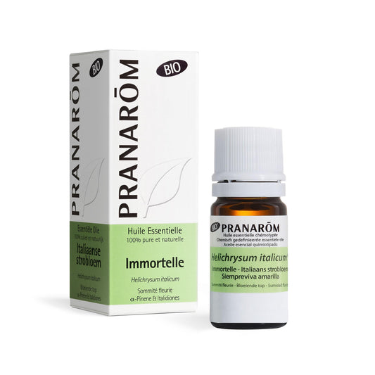 PRANAROM - Siempreviva ORGÁNICA - Aceite esencial quimiotipado - Cuidado de la piel y la tristeza - 100% puro y natural - HECT - 5ml