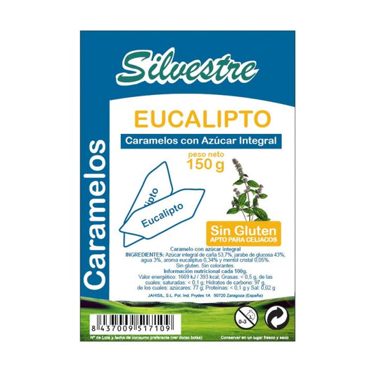 SILVESTRE EUCALIPTO CARAMELOS150 GRS, No aplicable, 150 gr