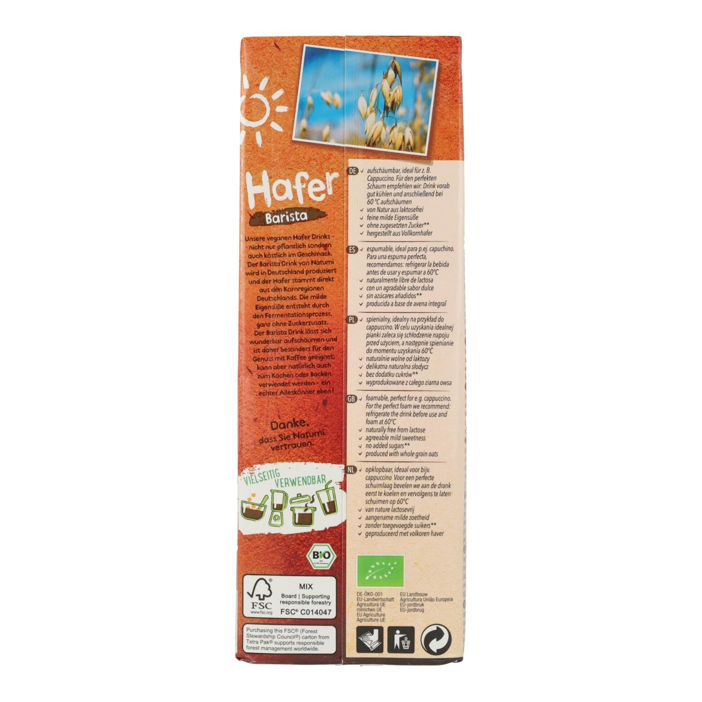 Natumi Bebida Avena Barista 1L 1L - 300 g