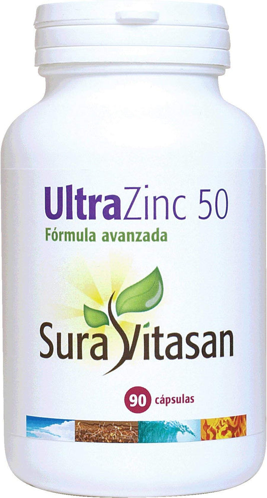 Sura Vitasan Ultra Zinc 50 mg, Fórmula Avanzada, 90 cápsulas