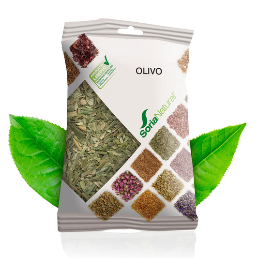 Soria Natural Olivo en Bolsa – Ayuda a Controlar la Tensión - Para Preparar en Infusión o Decocción - Riqueza de Principios Activos - 100% Natural - Bolsa de 50 g