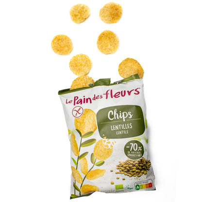 LE PAIN DE FLEURS Chips LENTEJAS 50 g, Estándar, Único