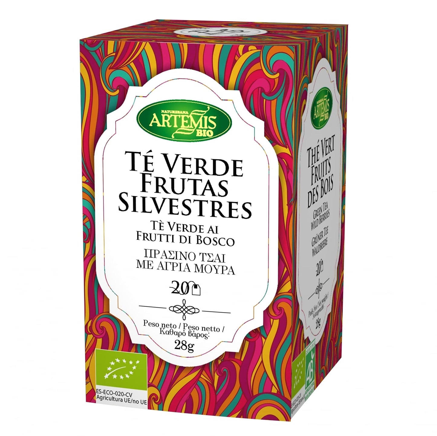 Artemisbio Te Verde Frutas Silvestres Eco 20 Filtros Filtros Tes Sabores Artemisbio 200 g