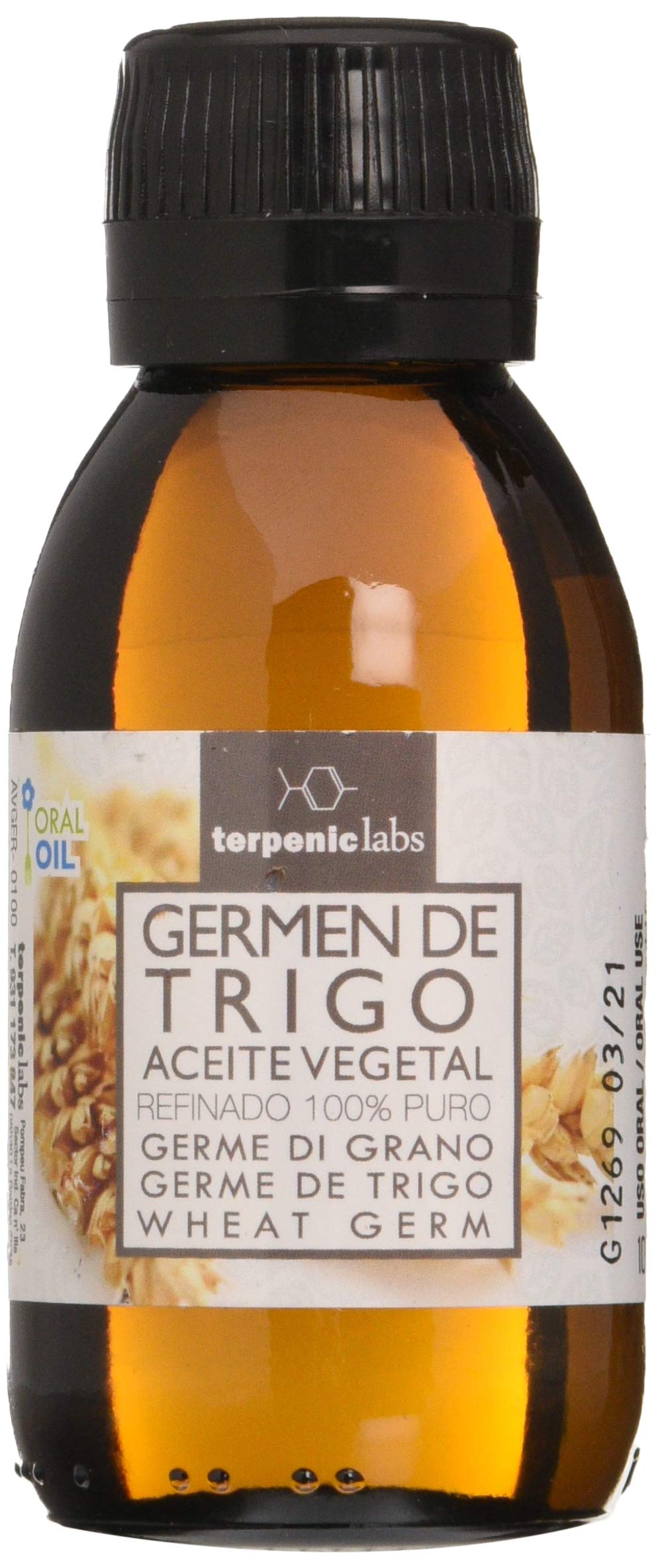 Terpenic Evo Germen de Trigo Aceite Vegetal 100 ml - 1 Unidad