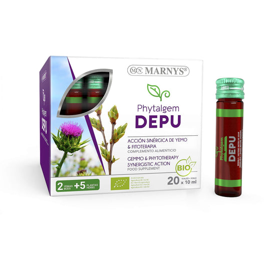 MARNYS Phytalgem DEPU Elimina Toxinas Détox Fitoterapia y Yemoterapia 20 Viales