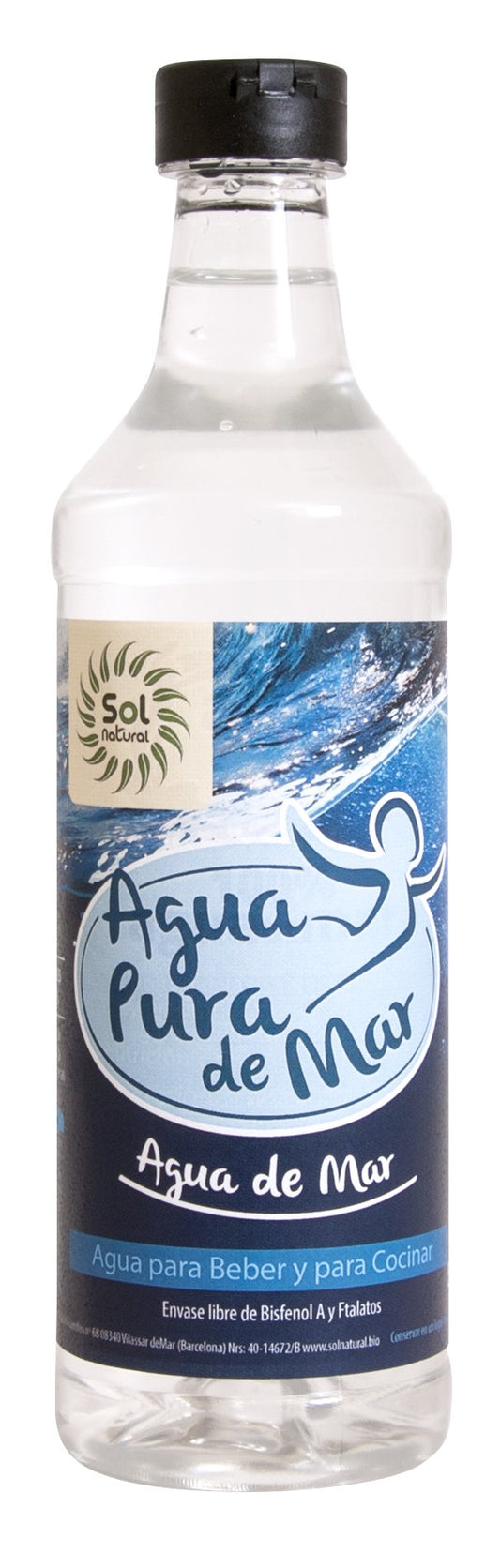 SOLNATURAL Agua DE MAR PEQUEðA 500 ml, Estándar, Único