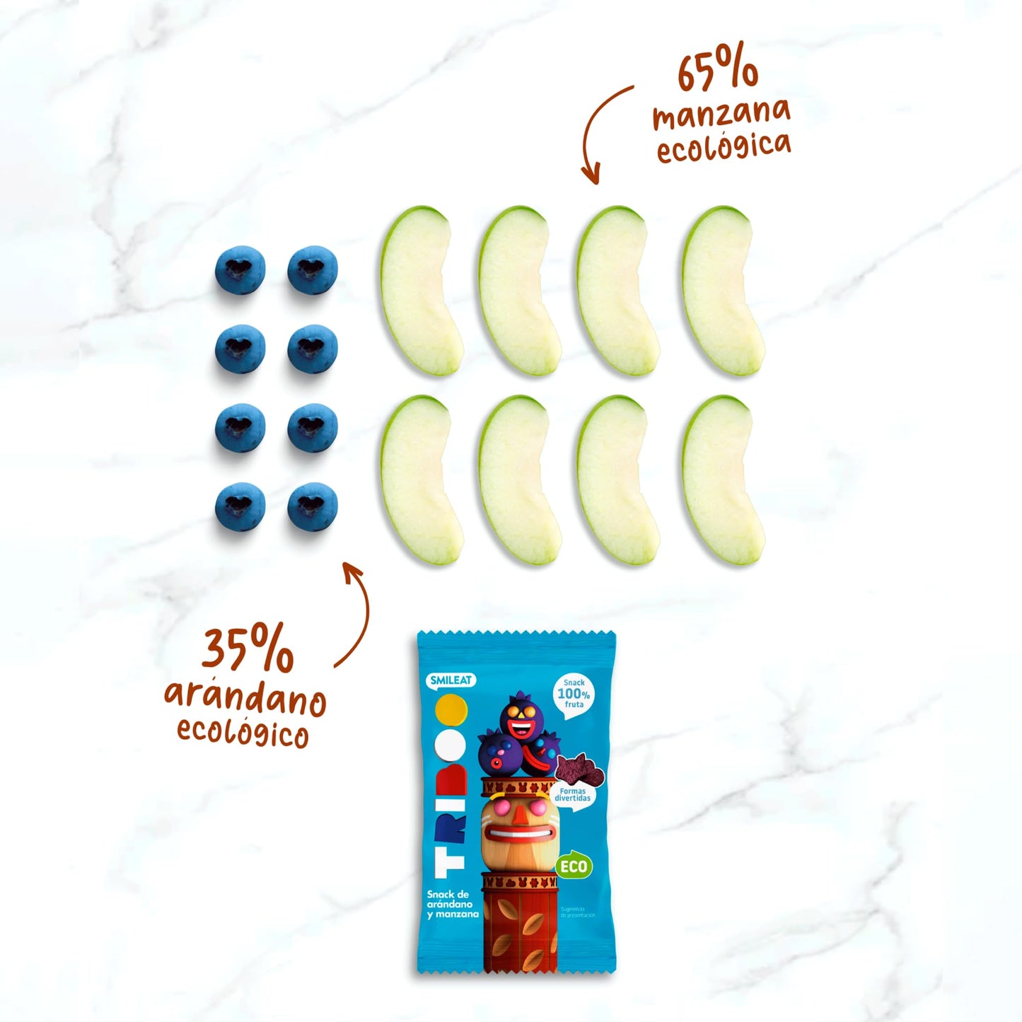 Smileat TRIBOO - Snack de Frutas