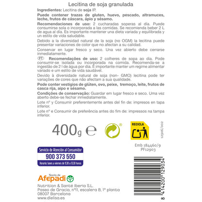 Dietisa - Lecitina de Soja IP 400 gr