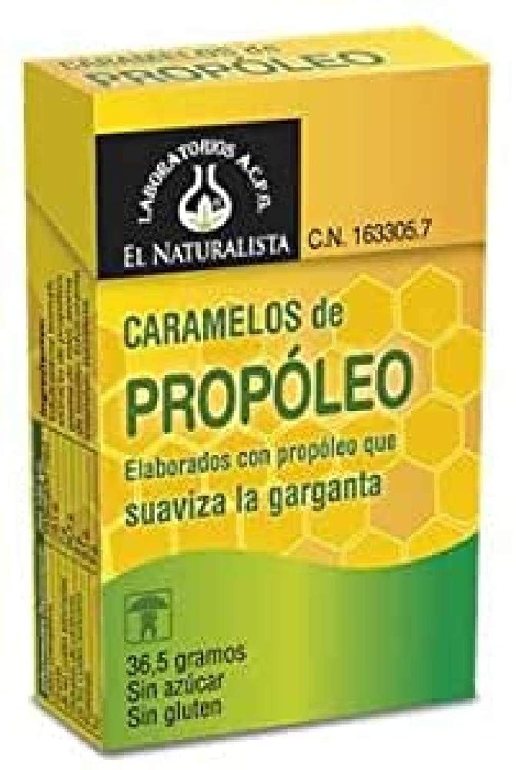 EL NATURAL Caramelos PROPOLEO 20 Uds, No aplicable