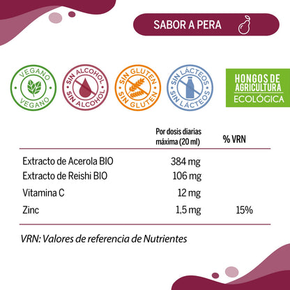 NEO PEQUES | Jarabe Infantil Reishi Peques Protect | 150 ml | Ayuda a Reforzar las Defensas de Forma Natural | A Base de Reishi, Vitamina C y Zinc | Efecto Relajante