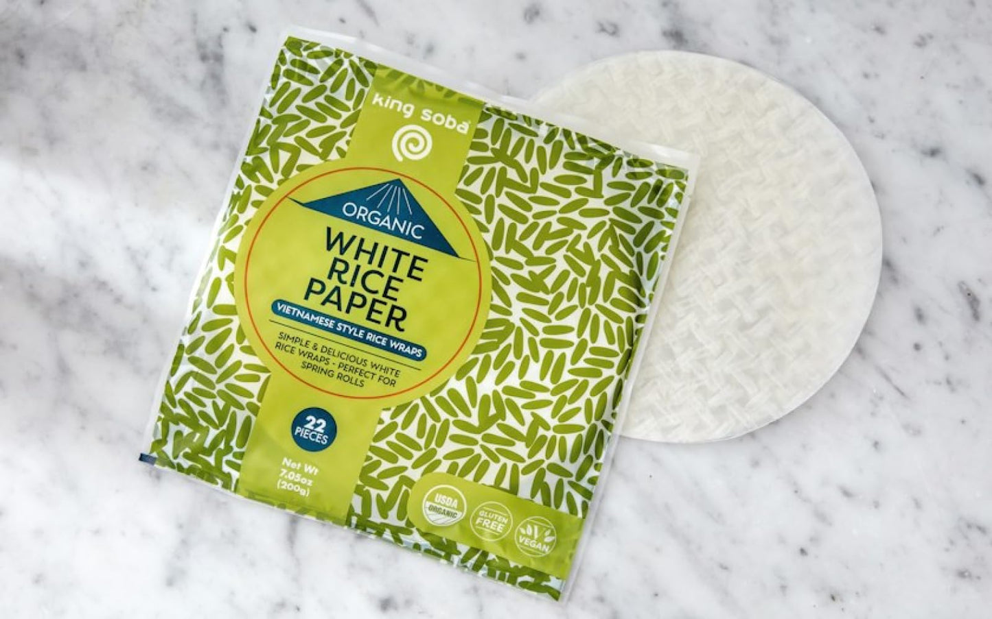 King Soba Papel De Arroz Bio 200 G
