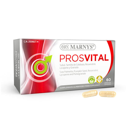 Prosvital, Bienestar de la Próstata, Facilita El Bienestar Masculino En Próstata y Vías Urinarias, 60 Cápsulas Vegetales