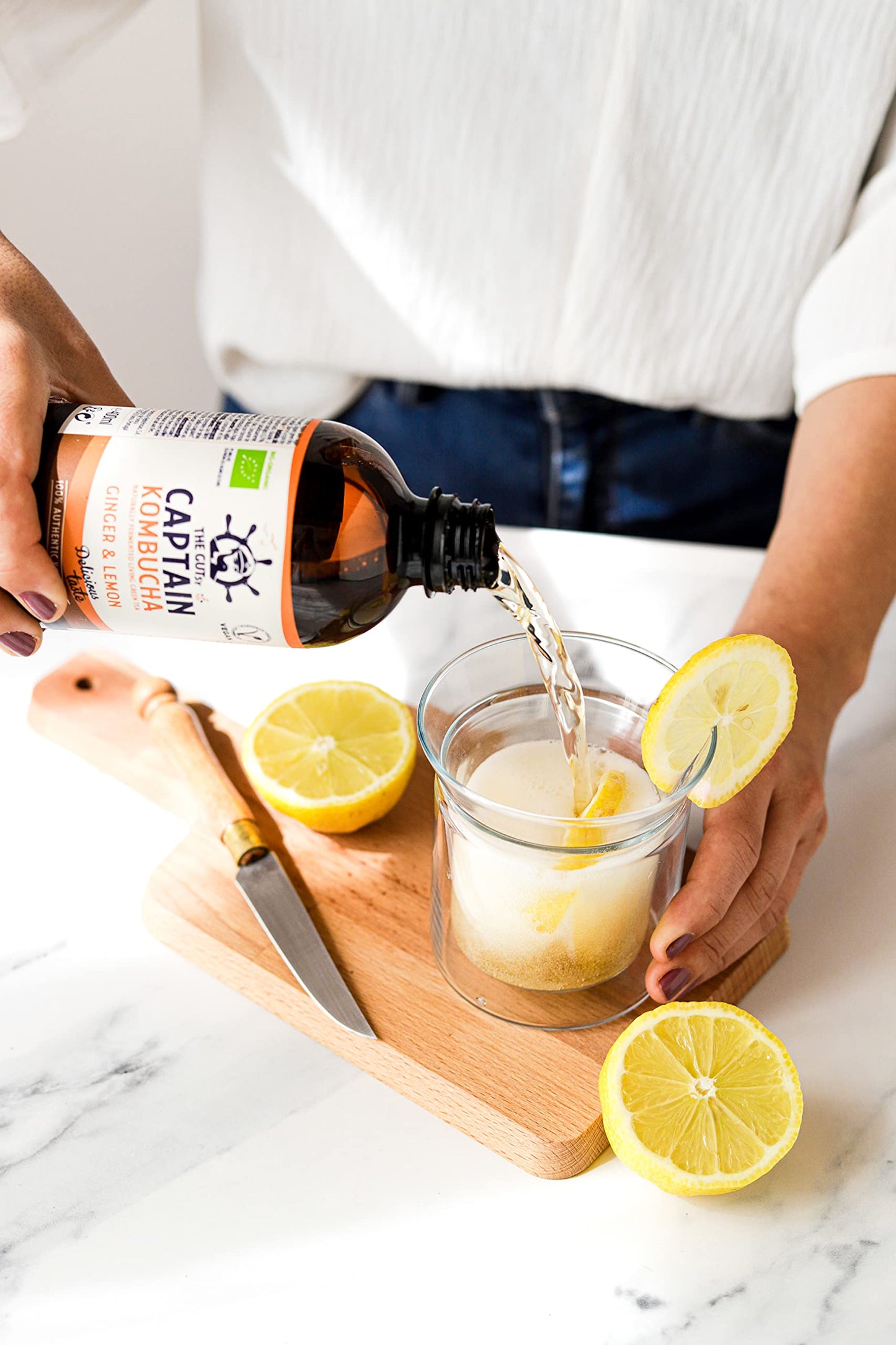 Captain Kombucha Ginger Lemon, 400 ml, 1 unidad