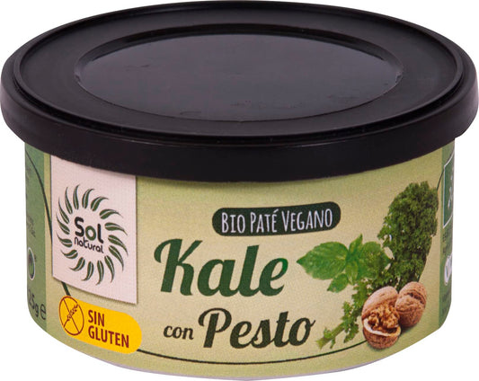 SOLNATURAL Pate Kale con Pesto Bio 125 g, Estándar, Único