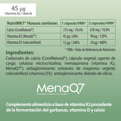 Cien Por Cien Natural Nutrimk7 Huesos 60Cap. 0.05 50 g
