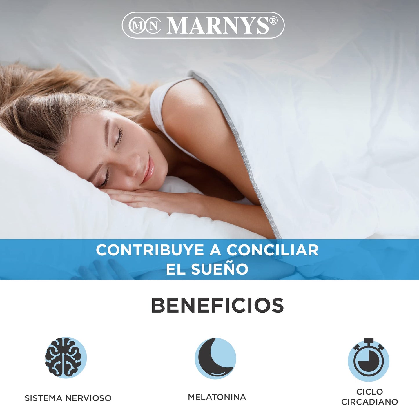 MARNYS Melatovit Melatonina y Vitamina B6 para Conciliar el Sueño 60 Cápsulas