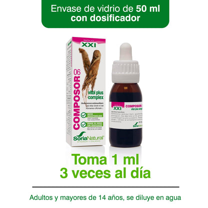 Soria Natural Composor 6 Vitol Plus Complex S. XXI - 50 mililitros