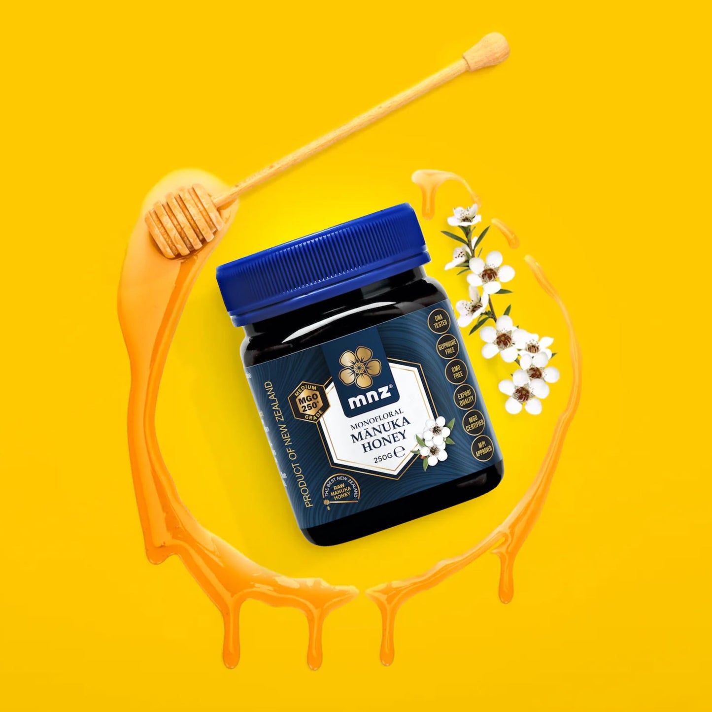 MANUKA NEW Miel DE Manuka MONOFLORAL MGO 250+ 250G, Estándar, Único