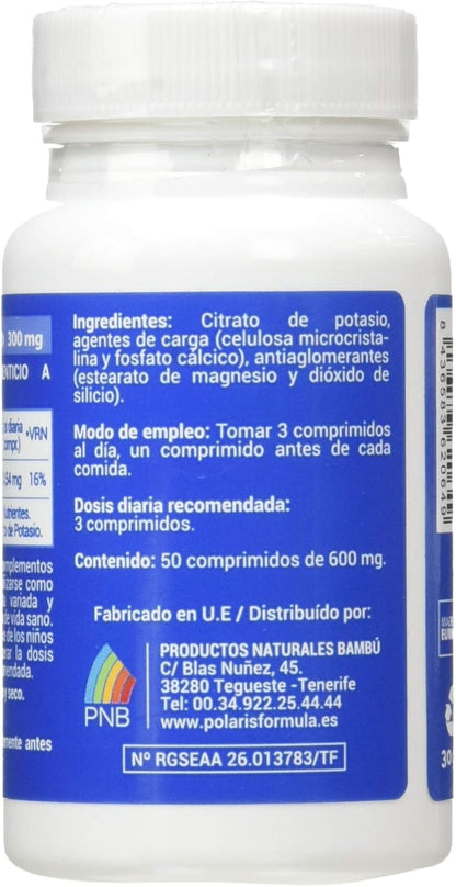 POLARIS CITRATO DE POTASIO 300 MG 50 COMP