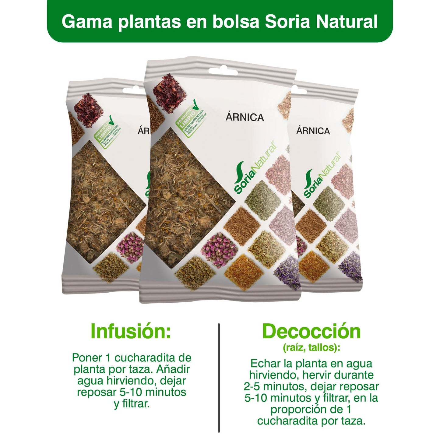 Bolsa plantas Árnica- Soria Natural