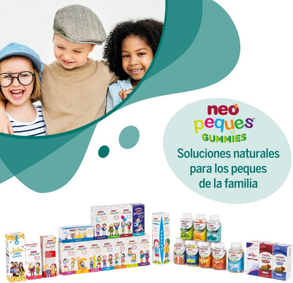 Neo Peques | Gummies Melatonina para Conciliar el Sueño 30 Unidades | Gominolas con Vitamina B6 | Tomar 1 o 2 al Día | Para Mayores de 3 años | Caramelo Masticable Infantil Sabor a Mora