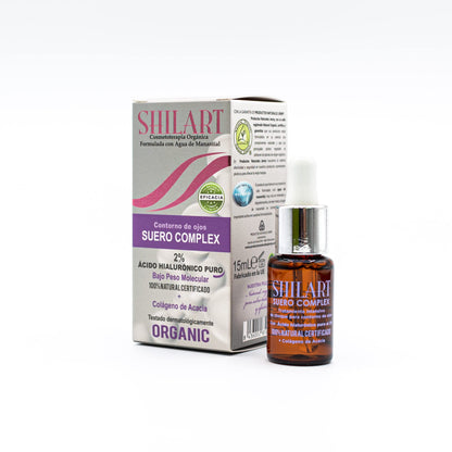 Suero de Ácido Hialurónico Complex 2% 15 ml Shilart | Suero para Contorno de Ojos | Combate el Envejecimiento | Efecto Antiarrugas | Tratamiento de Choque