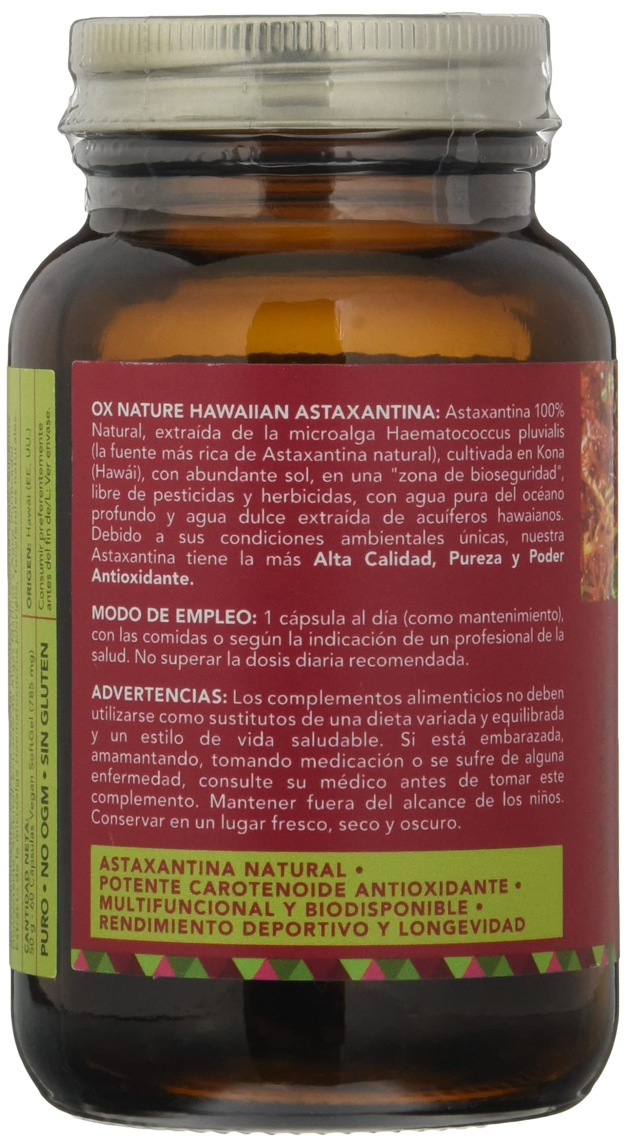 Hawaiian Astaxanthin 60 Capsulas