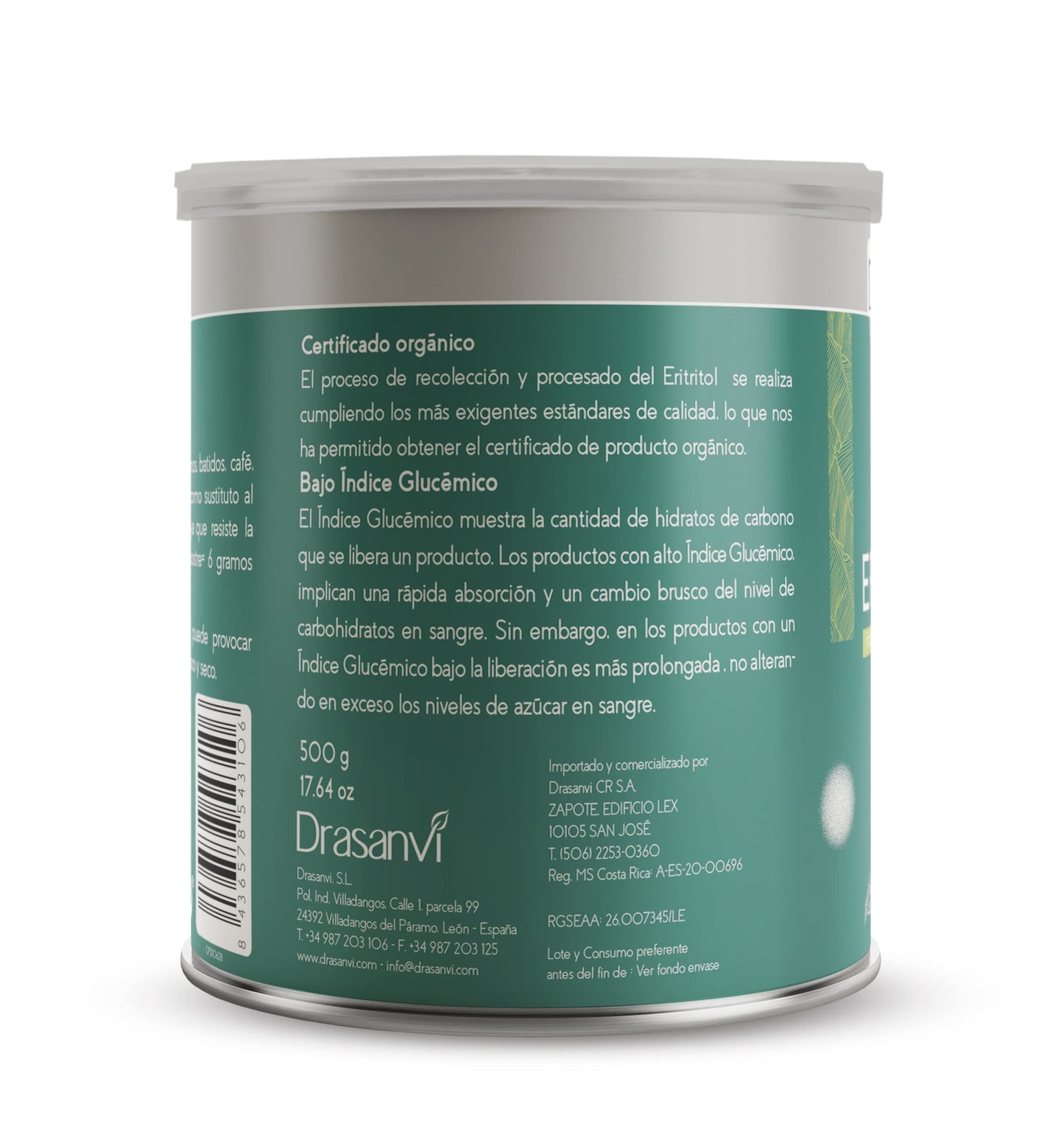 Drasanvi Eritritol 500Gr. 500 ml