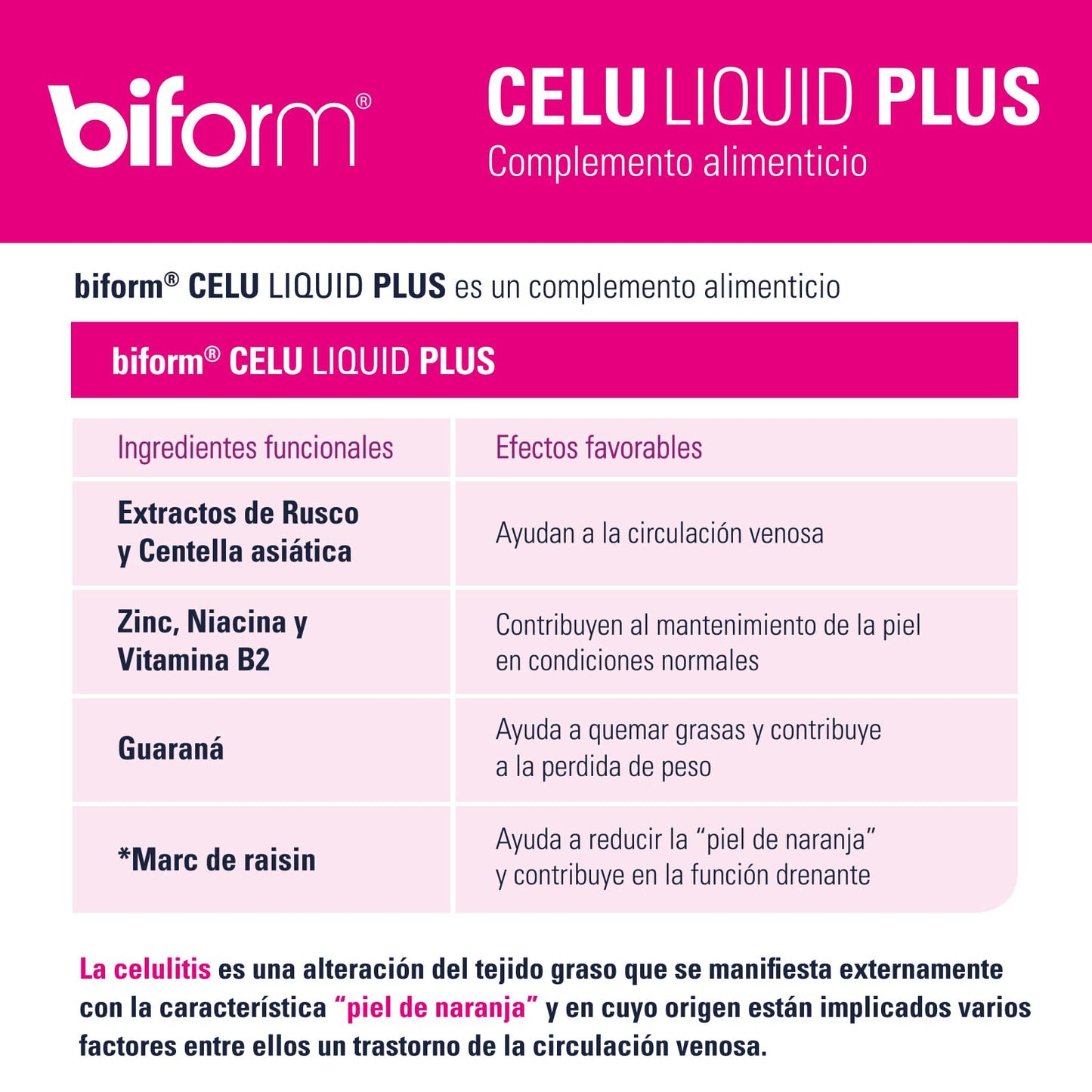 Dielisa, Biform, Celulíquid Plus Complemento Alimenticio, 14 viales
