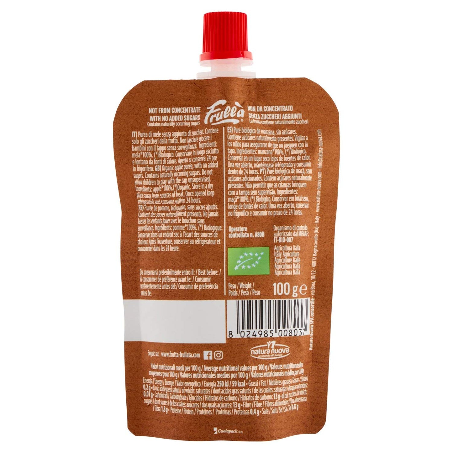 PURE MANZANA DOYPACK BIO 100g