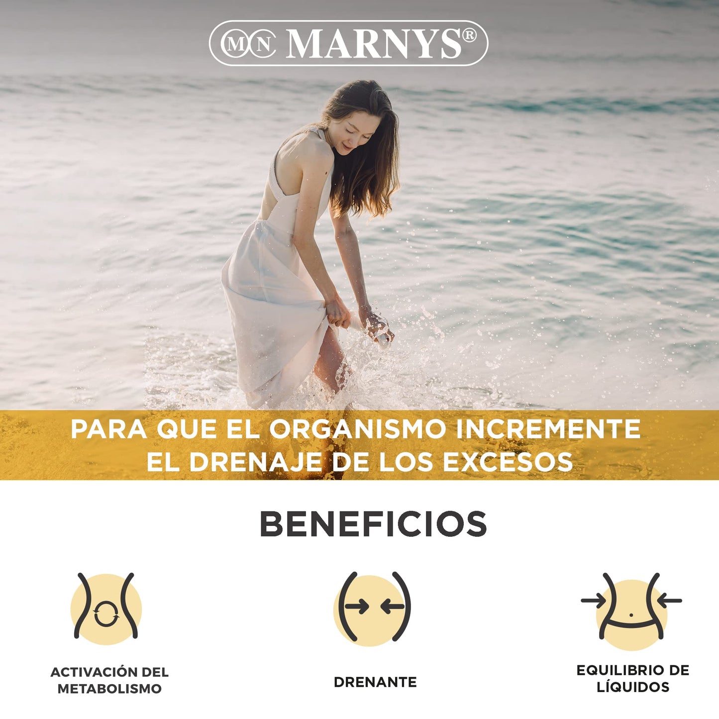 Marny's Phytalgem Dren, Equilibrar Los Líquidos, Clave Para El Bienestar, 20 X 10 ml Viales Bebibles Monodosis, Sabor A Piña
