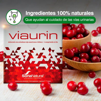 Soria Natural Viaurin - Apoyo Integral para las Vías Urinarias - Alivio y Prevención - Salud del tracto urinario - Fórmula natural avanzada - 28 comprimidos