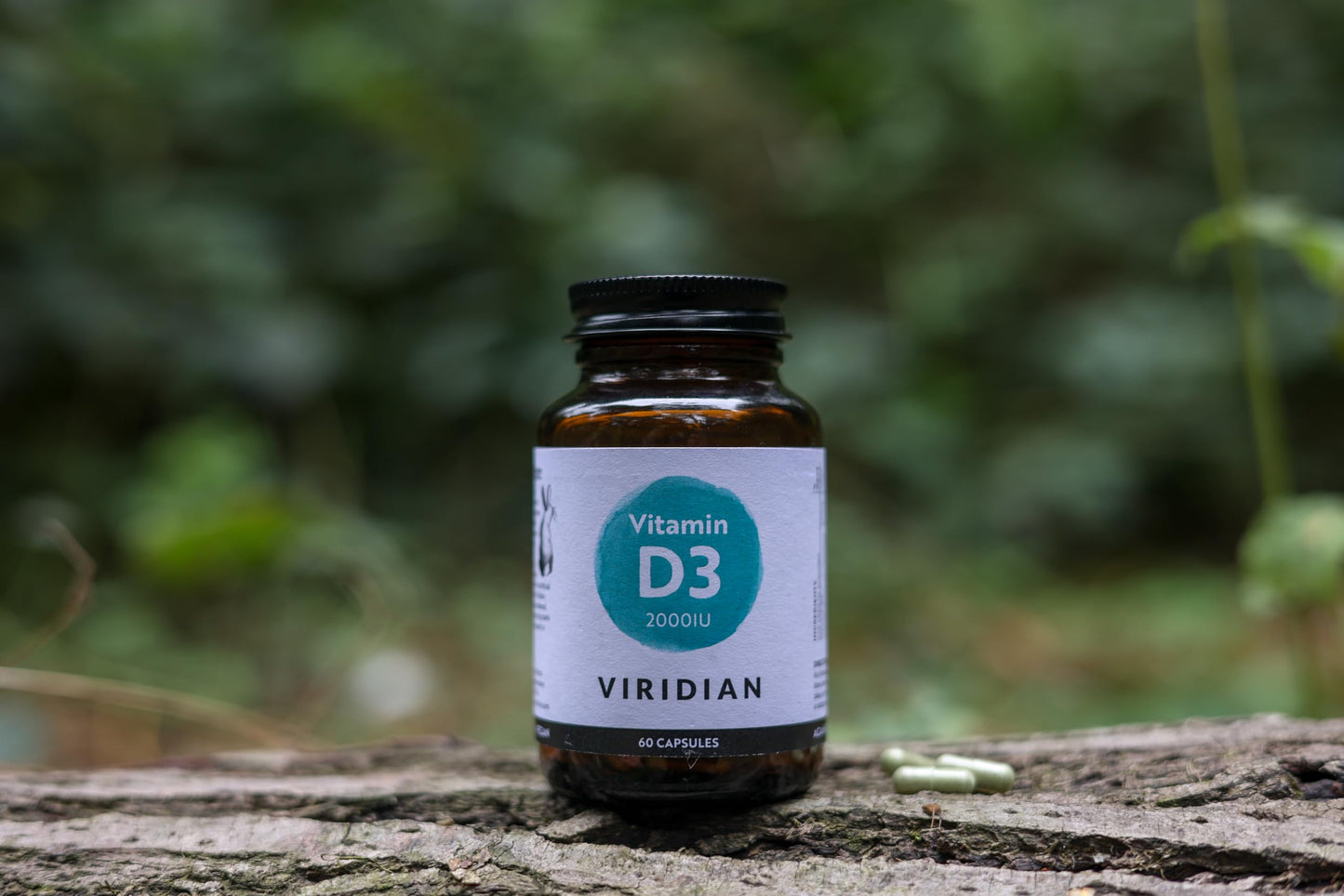 Viridian Vitamina D3 Vegana 2000IU - 60 Cápsulas, 60 unidad, 1