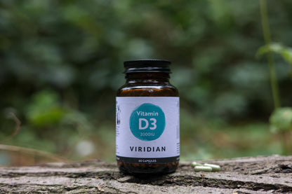Viridian Vitamina D3 Vegana 2000IU - 60 Cápsulas, 60 unidad, 1