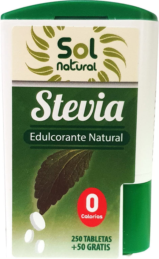 SOLNATURAL STEVIA EN TABLETAS 300 Tab, Estándar, Único