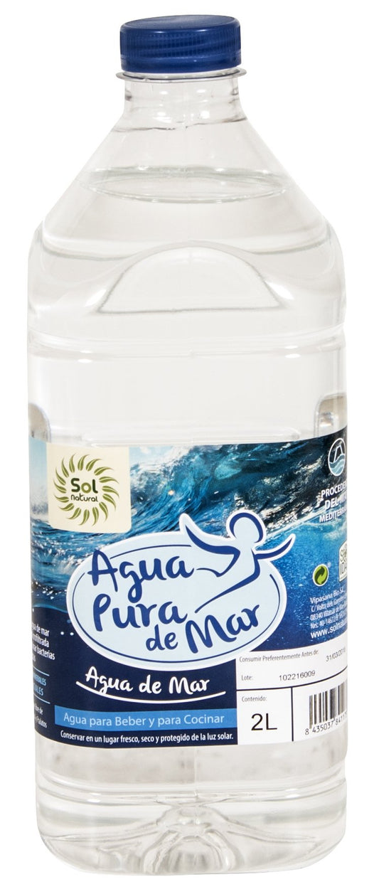 SOLNATURAL Agua de Mar Botella, 2L