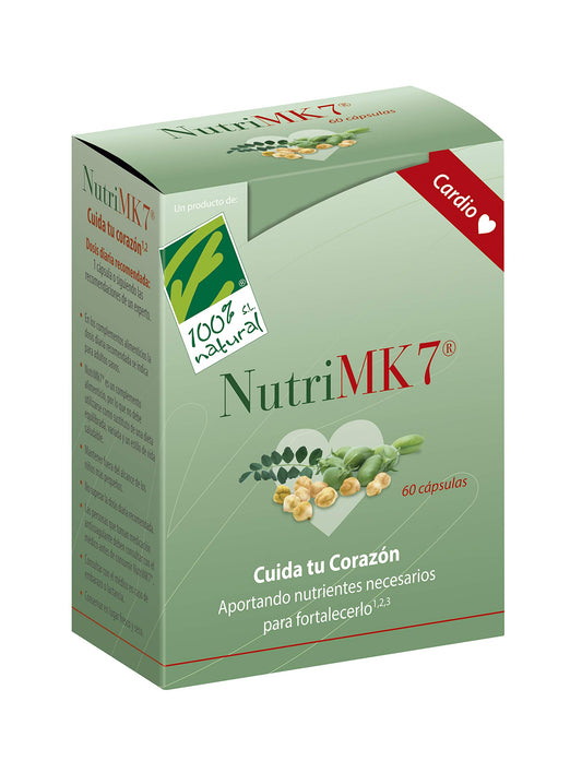 100% Natural Nutrimk7 Cardio Vitamina K2 Blister 60 Capsulas