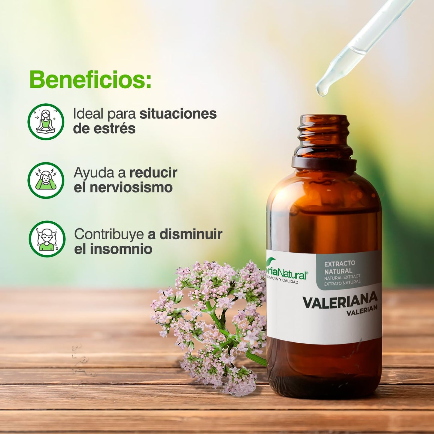 SoriaNatural Valeriana Siglo Xxi - Mejora El Sueño Y El Descanso, Y Reduce La Ansiedad Y El Estrés, 50 ml