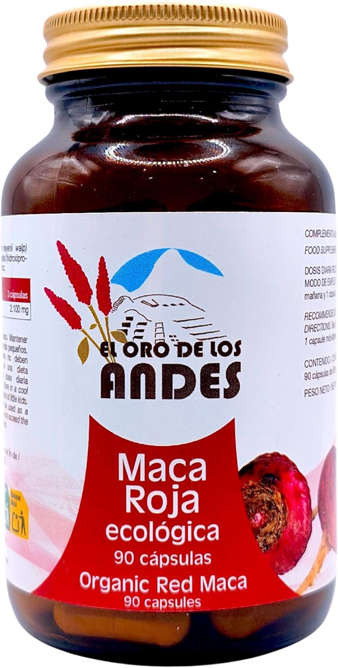 Maca Roja 90caps ECO. El Oro de los Andes
