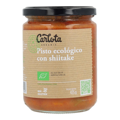 3 x PISTO ECOLÓGICO CON SHIITAKE 425gr Carlota Organic (Incluye 3 tarros)