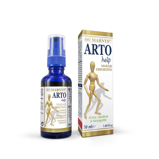 MARNYS Artohelp Aceite de Masaje Deportivo para Músculos, Articulaciones y Ligamentos Spray 50ml