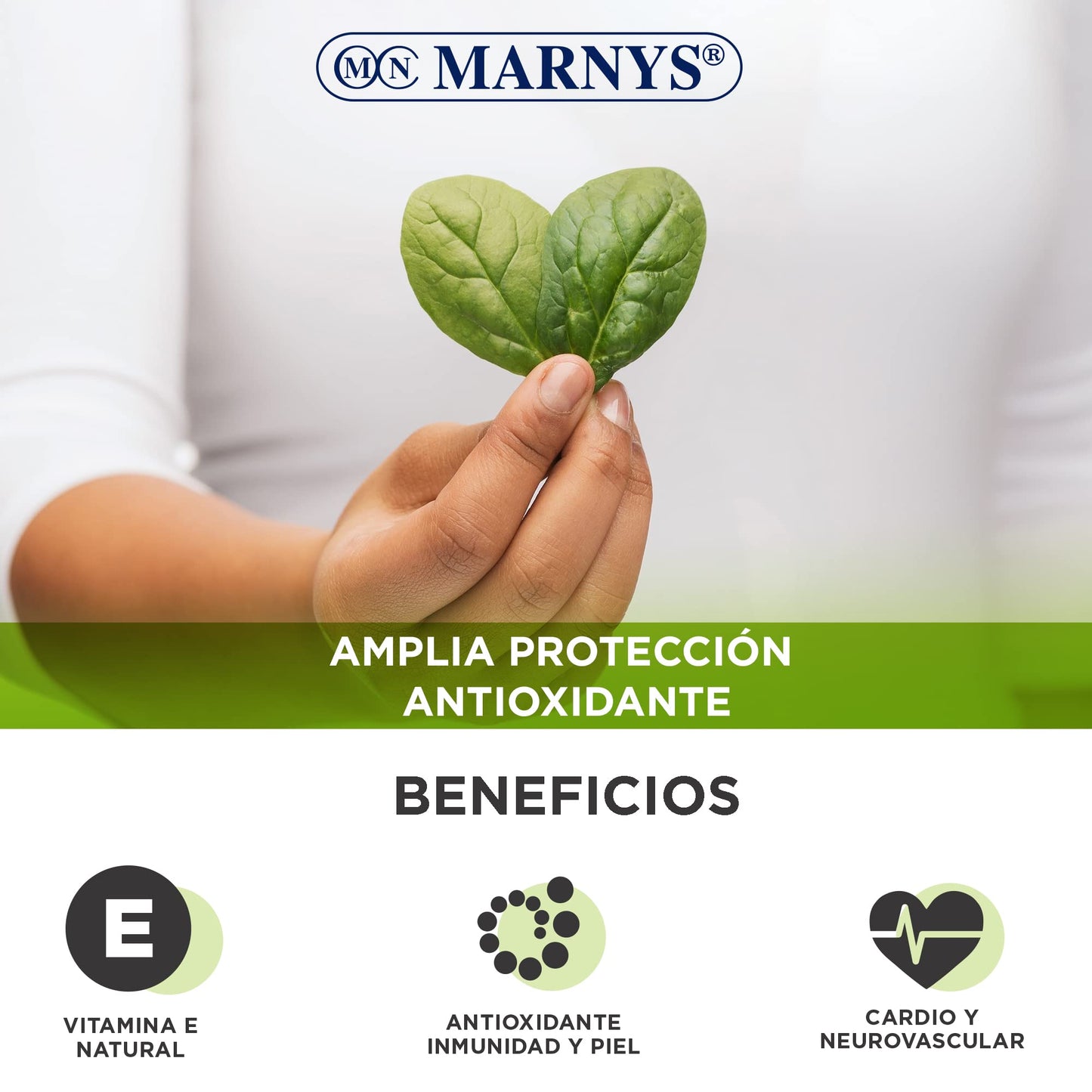 Marnys Vitamina E Líquida, Favorece la Protección Contra los Radicales Libres Oxidativos, Botella con Pipeta 30 Ml, Apta para Veganos 80 g