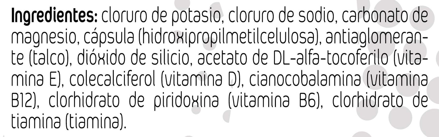 AMLsport - Sales minerales – 25 cápsulas hidratación durante y después del entreno. Apto para veganos.