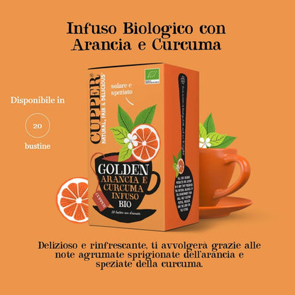 Cupper Infusion Golden Secrets Bio, 20 Bolsas Cupper 1 Unidad 200 g