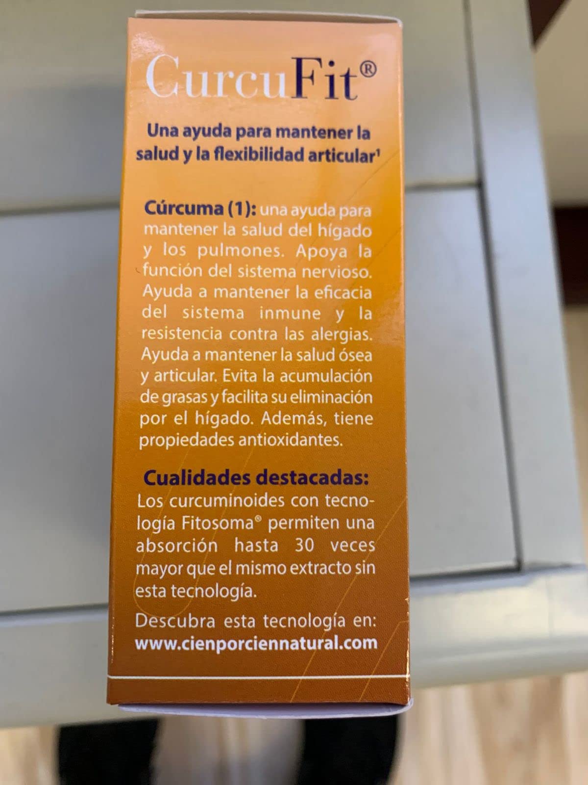 100% natural CurcuFit Antioxidantes - 60 Cápsulas