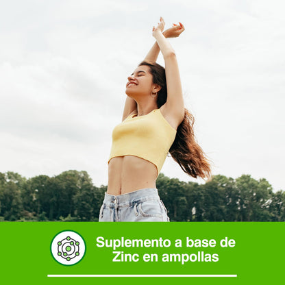 Soria Natural Glucosor Zinc - Suplemento a Base de Zinc en Ampollas – Favorece la Salud Inmunológica – Ayuda a la Salud de la Piel -Caja con 28 Ampollas de 2 ml